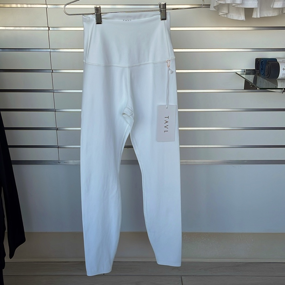 Tavi High waisted 7/8 legging, white floral